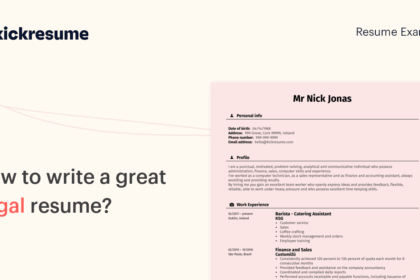 How to write a legal resume for jobs in Lucknow